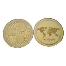 Metal Collectible with Protective Plastic Holder and Velvet Pouch Gift