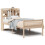 Berkfield Bookcase Bed without Mattress 90x190 cm Single Solid Wood Pine 2