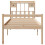 Berkfield Bookcase Bed without Mattress 90x190 cm Single Solid Wood Pine 4