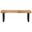 Berkfield Basin Shelf Wall Mounted Steel and Solid Wood Acacia 4