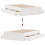 Berkfield Bed Frame without Mattress with Drawers White 135x190 cm Double Solid Wood Pine 6