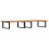 Berkfield Basin Shelf Wall Mounted Steel and Solid Wood Acacia 2