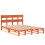Berkfield Bed Frame without Mattress Wax Brown 120x190 cm Small Double Solid Wood Pine 3
