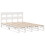 Berkfield Bed Frame without Mattress White 150x200 cm King Size Solid Wood Pine 3