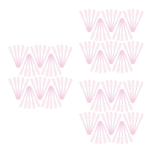 300Pièces Mini Plastique Rose Pour Sourcils Et Séparation Cils
