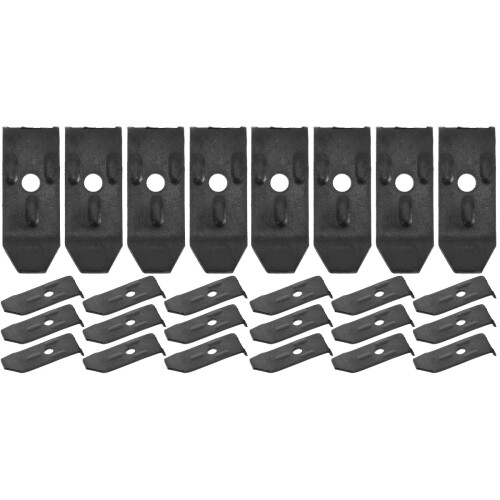 40Pièces Outils Fixation Table Noir Solides Polyvalents