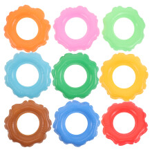 9St PVC Mini Zwembandjes Poppenhuis Speelgoed Water Speelring Assorti