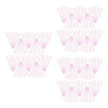 300St Plastic Wimperseparator Roze Mini Kam Voor Wenkbrauw En Beauty