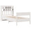 Berkfield Bookcase Bed without Mattress White 90x190 cm Single Solid Wood Pine 3
