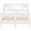 Berkfield Bookcase Bed without Mattress White 135x190cm Double Solid Wood Pine 3
