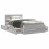 Berkfield Bed Frame with Headboard without Mattress Concrete Grey 75x190 cm Small Single 4