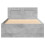 Berkfield Bed Frame with Headboard without Mattress Concrete Grey 75x190 cm Small Single 5