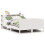 Berkfield Bookcase Bed without Mattress White 135x190cm Solid Wood Pine 2