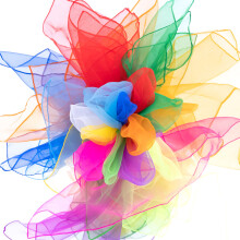 20 Pack Colorful Chiffon Juggling Scarves 24x24 Inch Large Dance Scarves for Kids and Adults