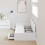 Berkfield Bed Frame with Headboard White 75 x 190 cm Engineered Wood 3