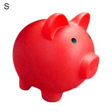 Piggy Bank for Kids Red M Cartoon Coin Bank Cute Design Encourages Saving Christmas Gift