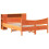 Berkfield Bed Frame without Mattress Wax Brown 140x190 cm Solid Wood Pine 3