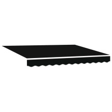 Berkfield Retractable Awning Black 300 x 250 cm Polyester and Steel