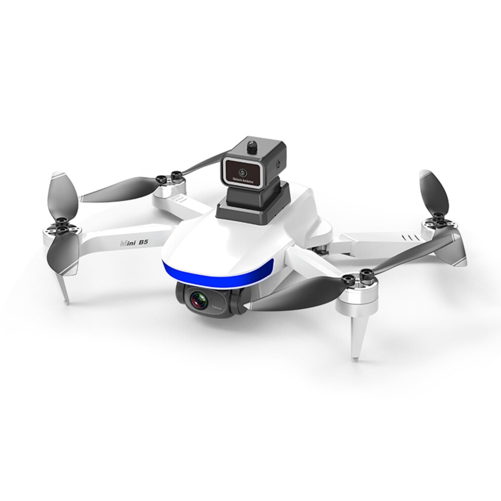 4K 6K Foldable Mini Fpv Drone With Hd Camera, Obstacle Avoidance, Wifi Live Transmission, White 9045646615455