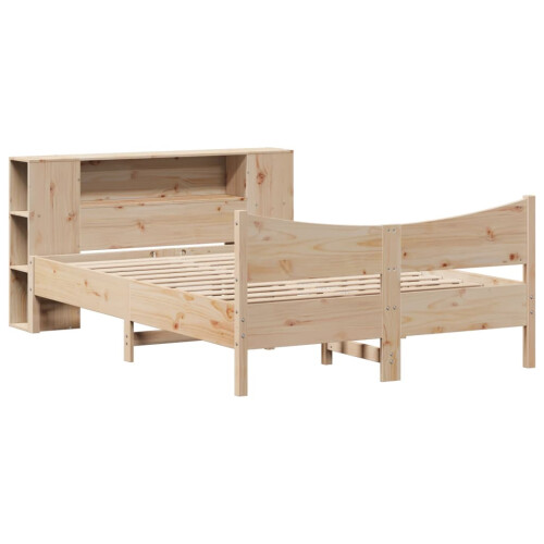 Berkfield Bed Frame without Mattress 135x190 cm Double Solid Wood Pine 2
