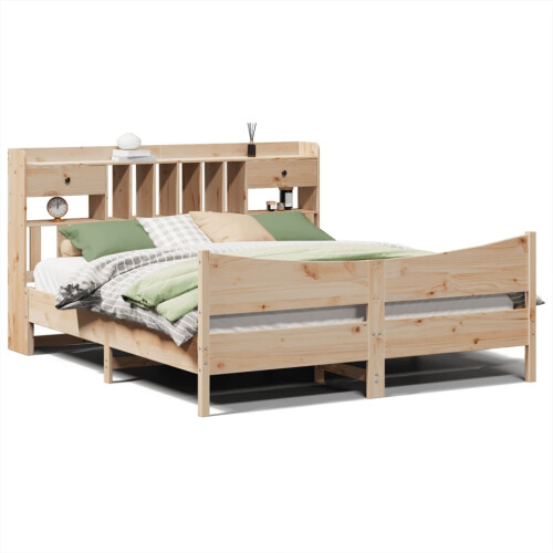 Berkfield Bed Frame without Mattress 180x200 cm Super King Solid Wood Pine 1