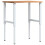Berkfield Workbench Light Brown 80x60x(71.5-98) cm Solid Wood Oak 2