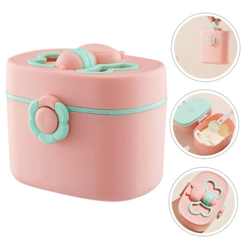 Baby Formula Dispenser with MultiCompartment Storage, Secure Snap Lids, Compact Travel Container 1