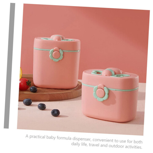 Baby Formula Dispenser with MultiCompartment Storage, Secure Snap Lids, Compact Travel Container 2