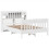 Berkfield Bed Frame without Mattress White 140x200 cm Solid Wood Pine 3