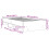 Berkfield Bed Frame without Mattress White 100x200 cm Engineered Wood 6