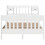 Berkfield Bed Frame without Mattress White 140x200 cm Solid Wood Pine 4