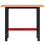 Berkfield Workbench 100x60x81.5 cm Solid Wood Beech Rectangular 4