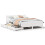 Berkfield Bed Frame without Mattress White 150x200 cm King Size Solid Wood Pine 2