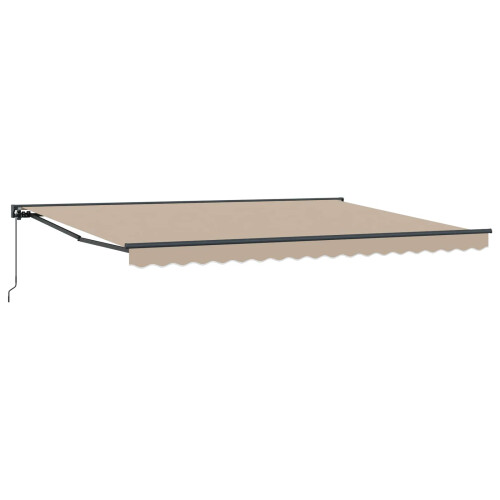 Berkfield Awning Frame Beige 450 x 300 cm Polyester with PU coating 1