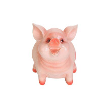 Cute Resin Piggy Bank for Kids Shatterproof Durable Coin Saver with NonSlip Base