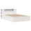 Berkfield Bed Frame without Mattress White 135x190 cm Double Solid Wood Pine 3
