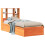 Berkfield Bed Frame without Mattress Wax Brown 100x200 cm Solid Wood Pine 2