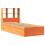 Berkfield Bed Frame without Mattress Wax Brown 100x200 cm Solid Wood Pine 3