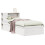 Berkfield Bed Frame without Mattress White 75x190 cm Small Single Solid Wood Pine 2