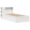 Berkfield Bed Frame without Mattress White 75x190 cm Small Single Solid Wood Pine 3