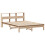 Berkfield Bed Frame without Mattress 135x190 cm Double Solid Wood Pine 3