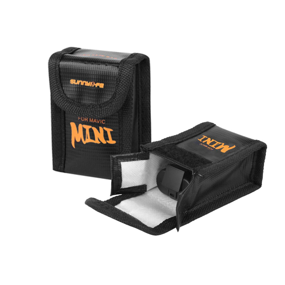 Lipo Battery Safe Bag For Dji Mavic Mini 2 Se Â Explosion Proof Durable Nylon Storage Pouch (Small) 9045646616155