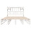 Berkfield Bookcase Bed without Mattress White 140x200 cm Solid Wood Pine 4