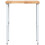 Berkfield Workbench 80x60x(73-99.5) cm Solid Wood Acacia Rectangular 4