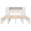 Berkfield Bookcase Bed without Mattress White 135x190 cm Double Solid Wood 5