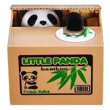 Automatic Coin Bank Panda Money Box with Automatic Coin Grabbing, Cute Gift for Kids Birthday or Christmas