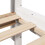Berkfield Bookcase Bed without Mattress White 135x190 cm Double Solid Wood Pine 6