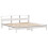 Berkfield Bed Frame without Mattress White 200x200 cm Solid Wood Pine 3