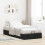 Berkfield Ottoman Bed Frame without Mattress Black Single Fabric 3