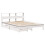 Berkfield Bookcase Bed without Mattress White 140x190 cm Solid Wood Pine 3